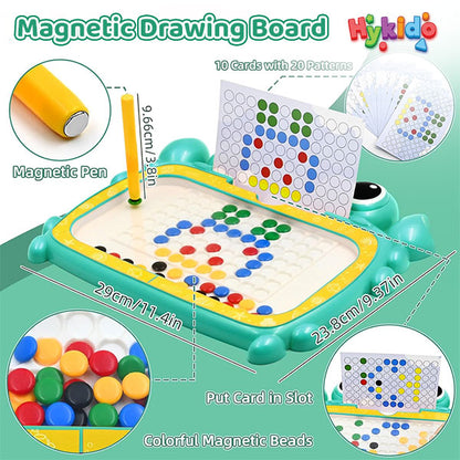 Magnetic Drawing Board with Magnet Pen & Beads