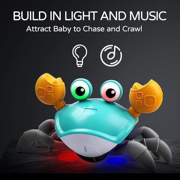 Rechargeable Crawling Musical Crab Toy – Interactive, Fun, and Engaging!