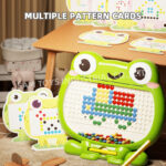 Magnetic Frog Drawing Board – Montessori Beads Puzzle Drawing Toy - Image 8