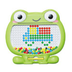 Magnetic Frog Drawing Board – Montessori Beads Puzzle Drawing Toy